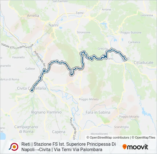 COTRAL Bus Line Map