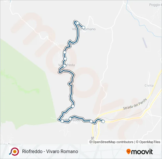 COTRAL Bus Line Map