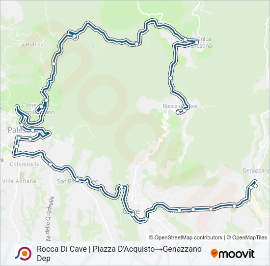 COTRAL Bus Line Map