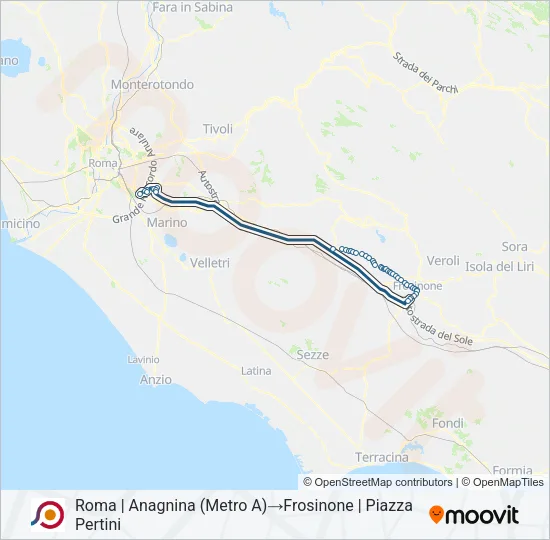 COTRAL Bus Line Map
