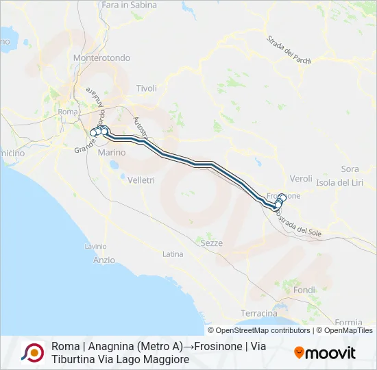 COTRAL Bus Line Map