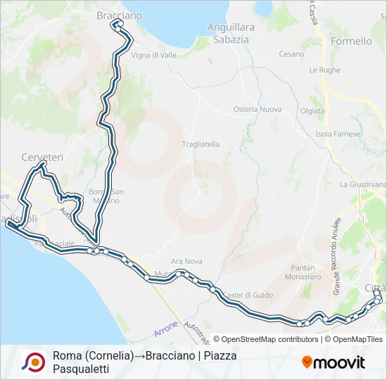 COTRAL Bus Line Map