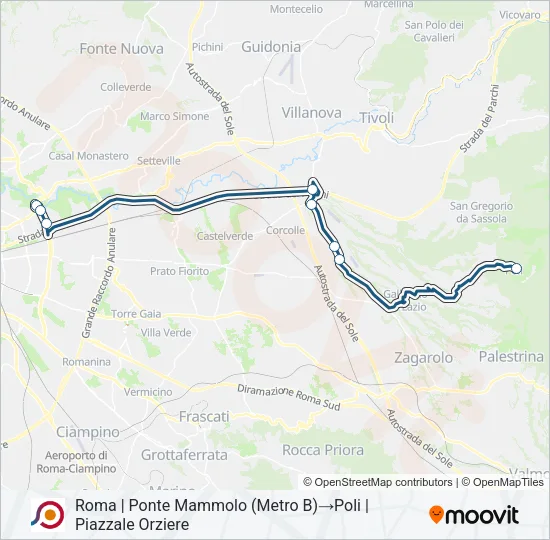 COTRAL Bus Line Map
