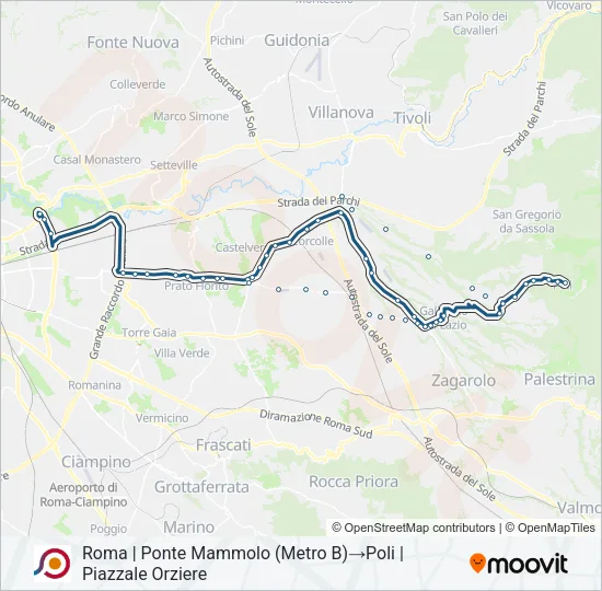 COTRAL Bus Line Map