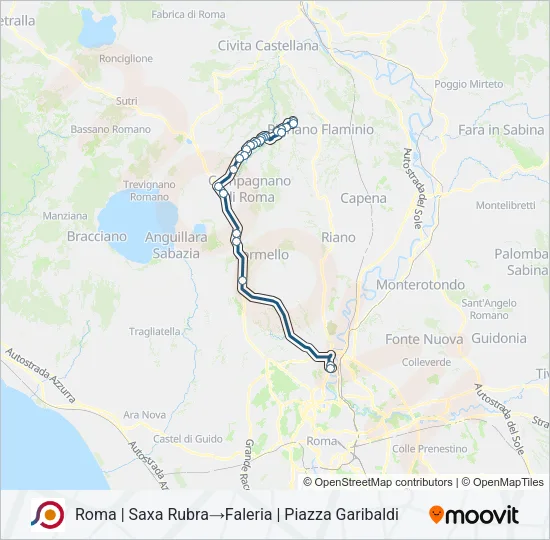 COTRAL Bus Line Map