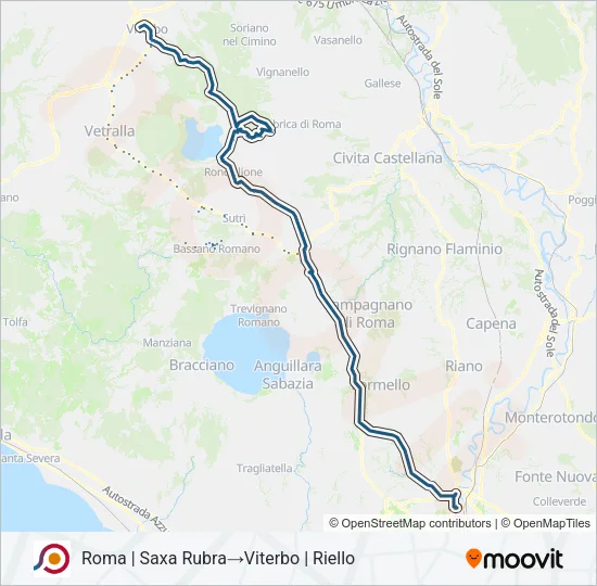 COTRAL Bus Line Map