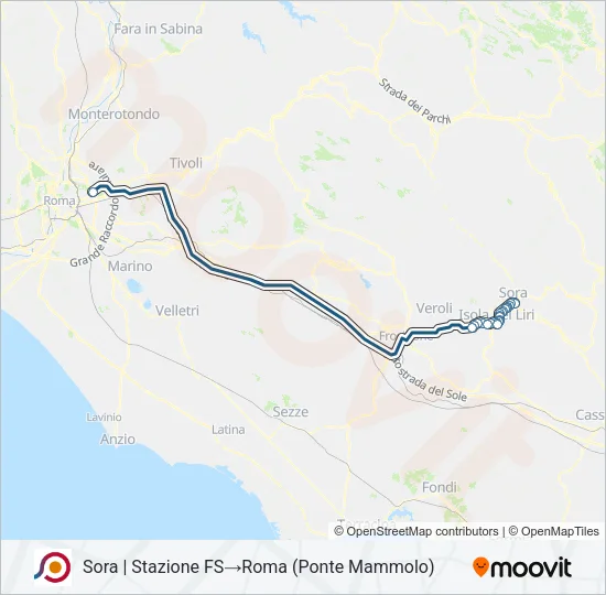 COTRAL Bus Line Map