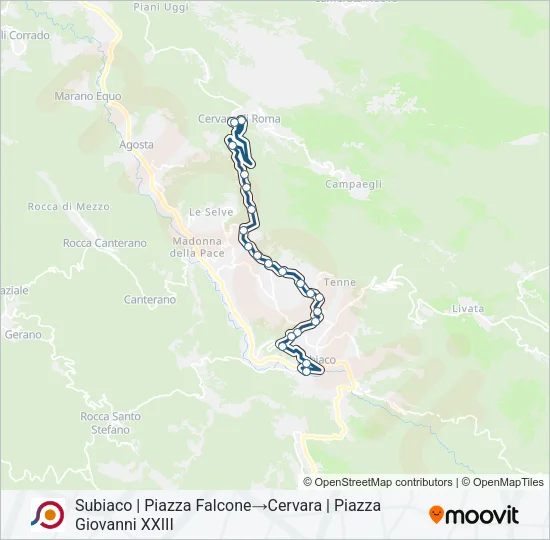 COTRAL Bus Line Map