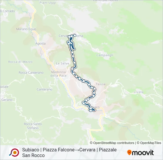 COTRAL Bus Line Map