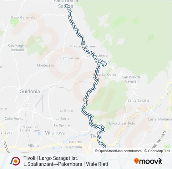 COTRAL Bus Line Map