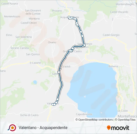 COTRAL Bus Line Map
