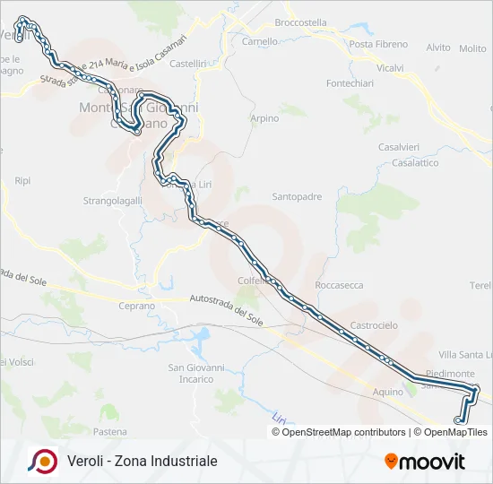 COTRAL Bus Line Map