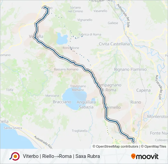 COTRAL Bus Line Map