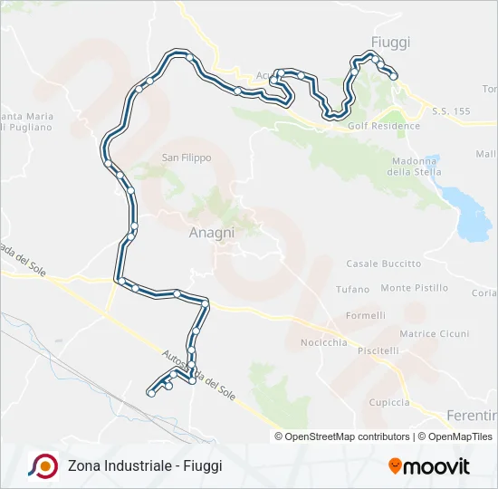 COTRAL Bus Line Map