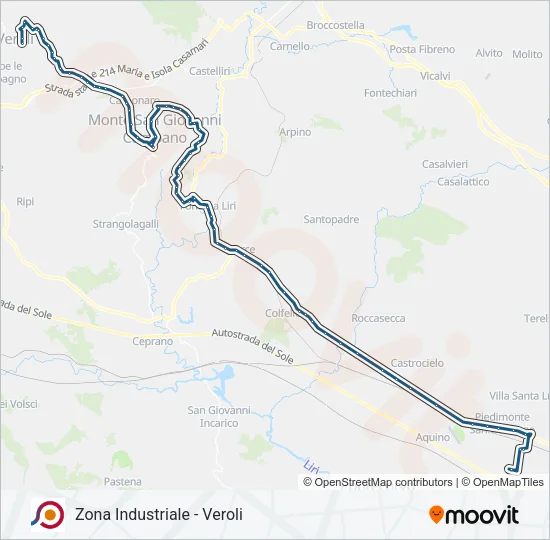 COTRAL Bus Line Map