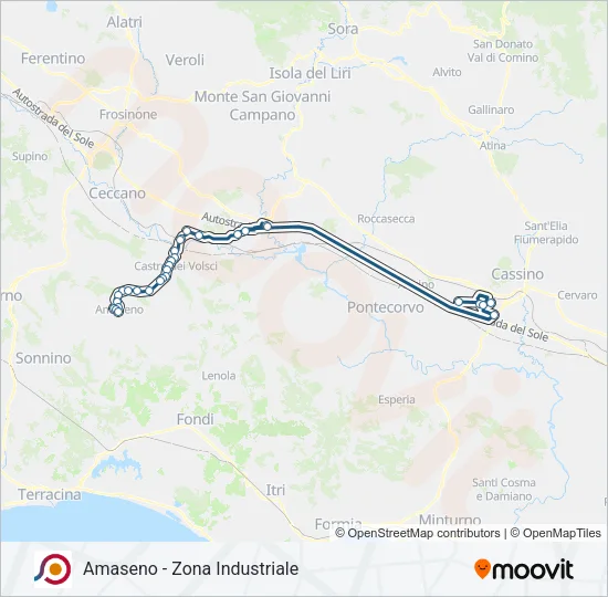 COTRAL Bus Line Map