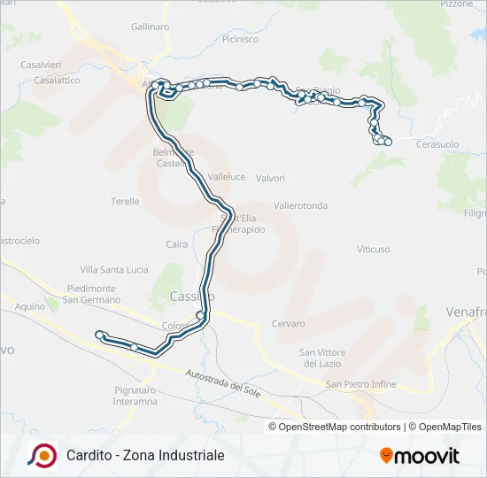 COTRAL Bus Line Map