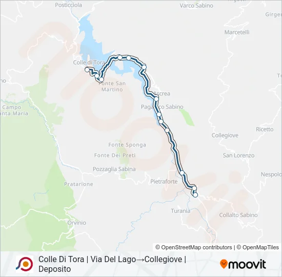 COTRAL Bus Line Map