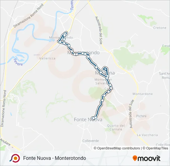 COTRAL Bus Line Map