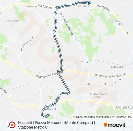 COTRAL Bus Line Map