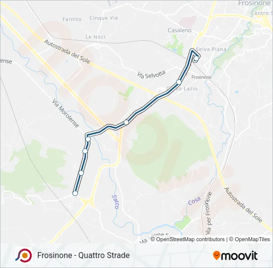 COTRAL Bus Line Map
