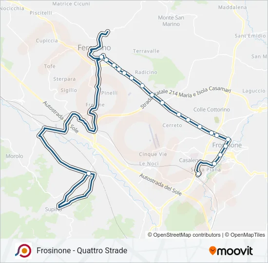 COTRAL Bus Line Map