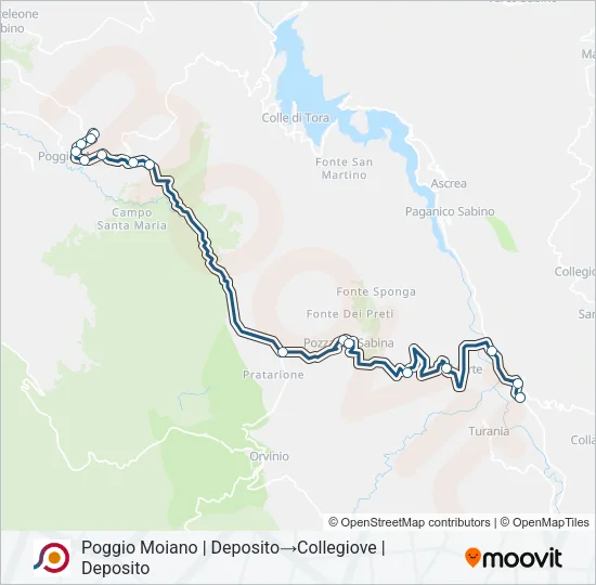 COTRAL Bus Line Map