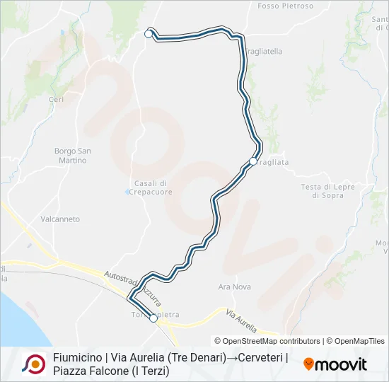 COTRAL Bus Line Map