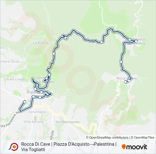 COTRAL Bus Line Map
