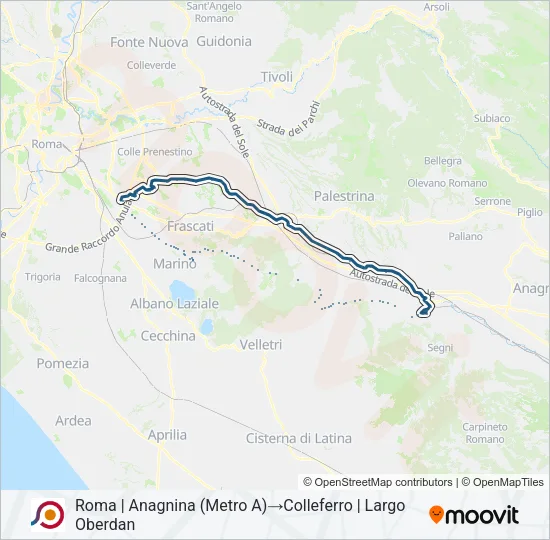 COTRAL Bus Line Map
