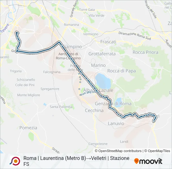 COTRAL Bus Line Map
