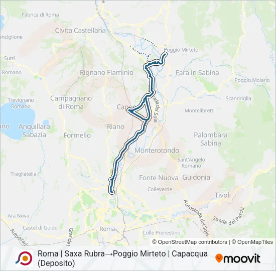 COTRAL Bus Line Map