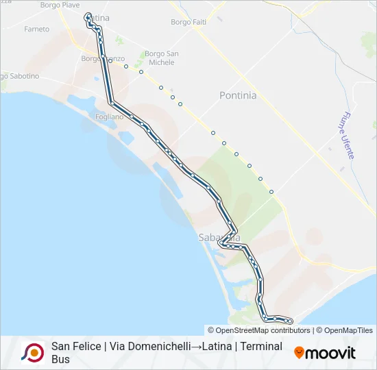 COTRAL Bus Line Map