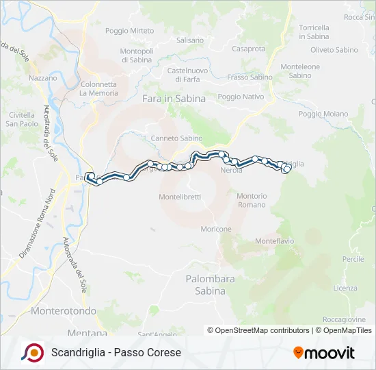 COTRAL Bus Line Map