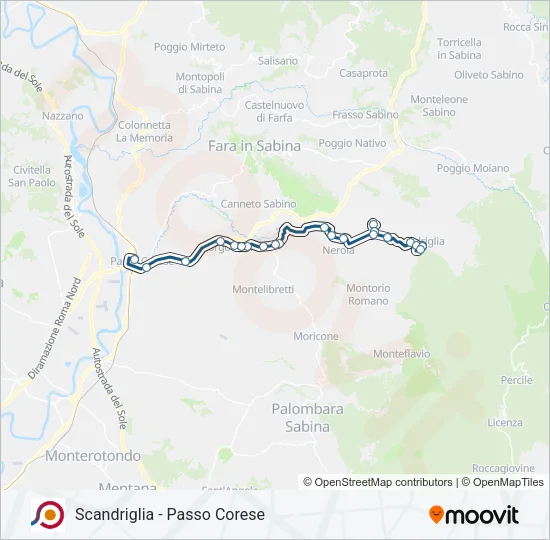 COTRAL Bus Line Map