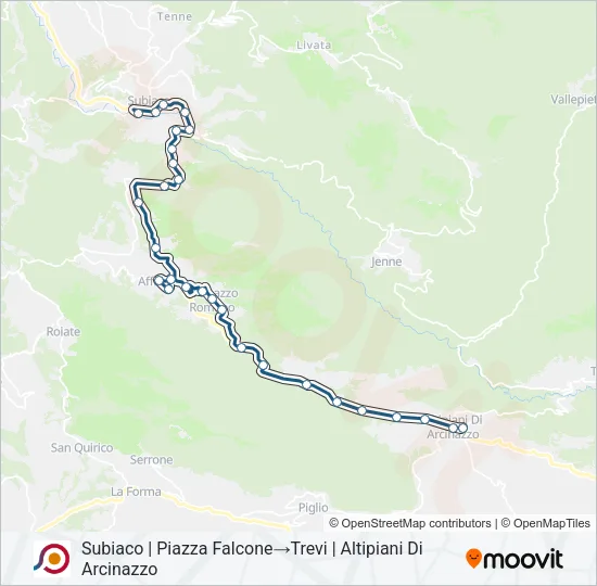 COTRAL Bus Line Map