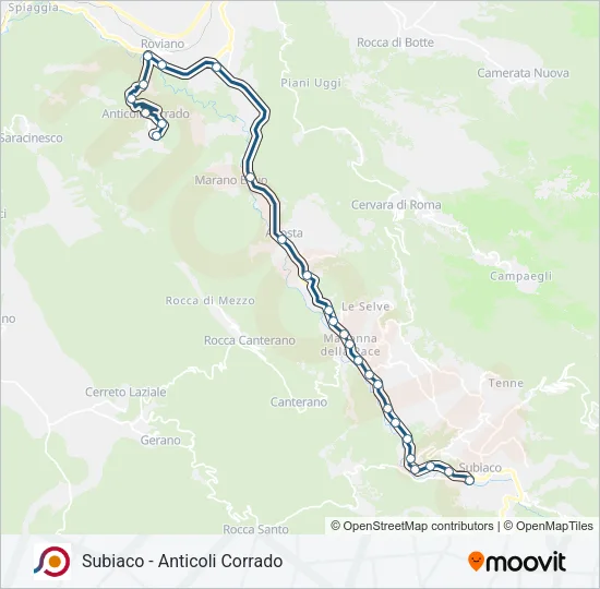 COTRAL Bus Line Map