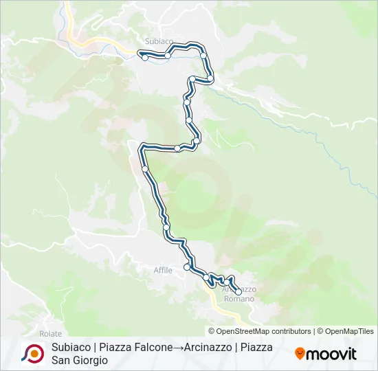COTRAL Bus Line Map