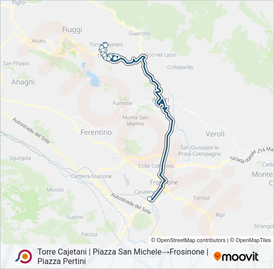 COTRAL Bus Line Map
