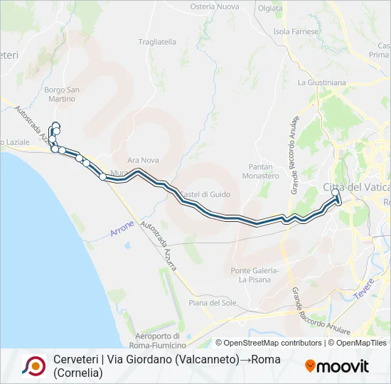 COTRAL Bus Line Map