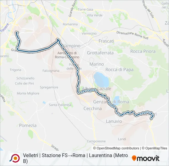 COTRAL Bus Line Map