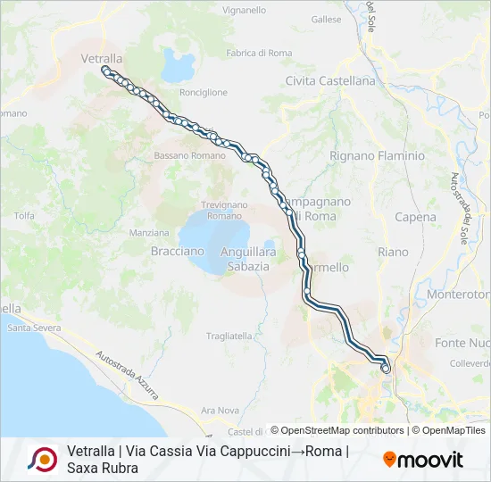 COTRAL Bus Line Map
