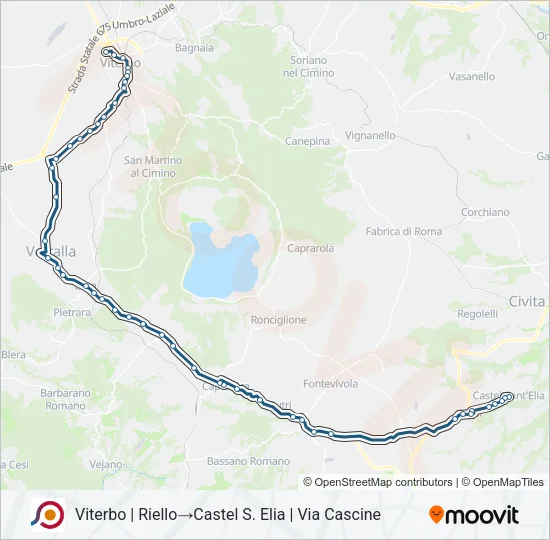 COTRAL Bus Line Map