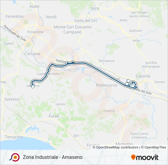 COTRAL Bus Line Map