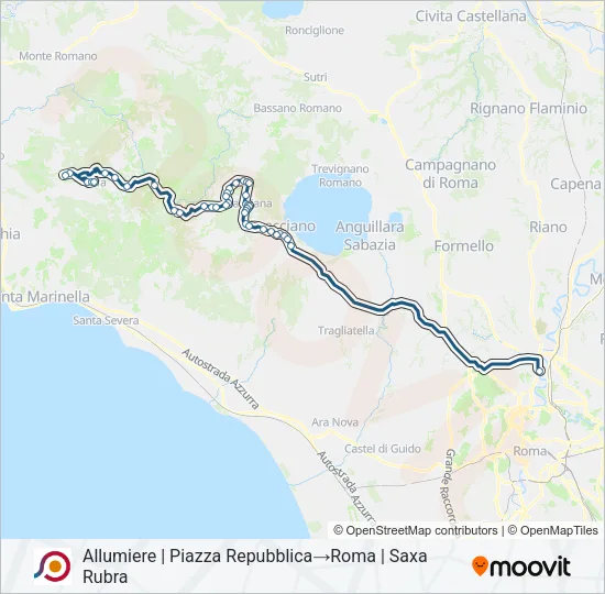 COTRAL Bus Line Map