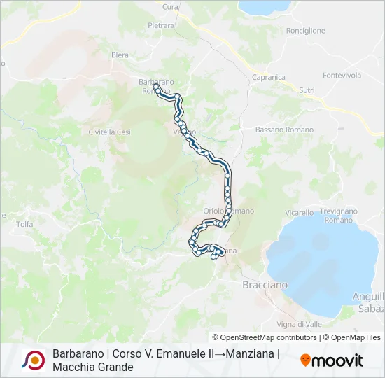 COTRAL Bus Line Map