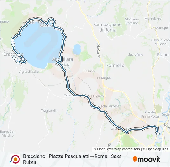 COTRAL Bus Line Map