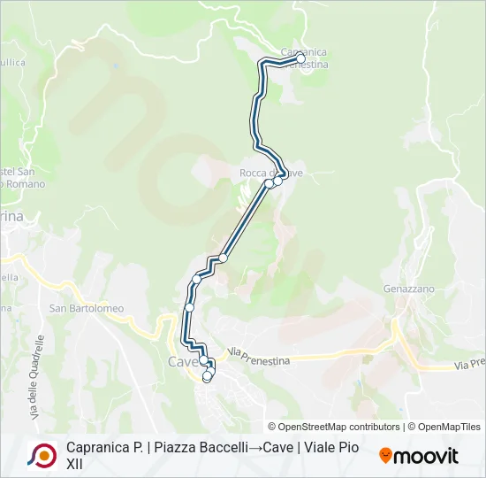 COTRAL Bus Line Map