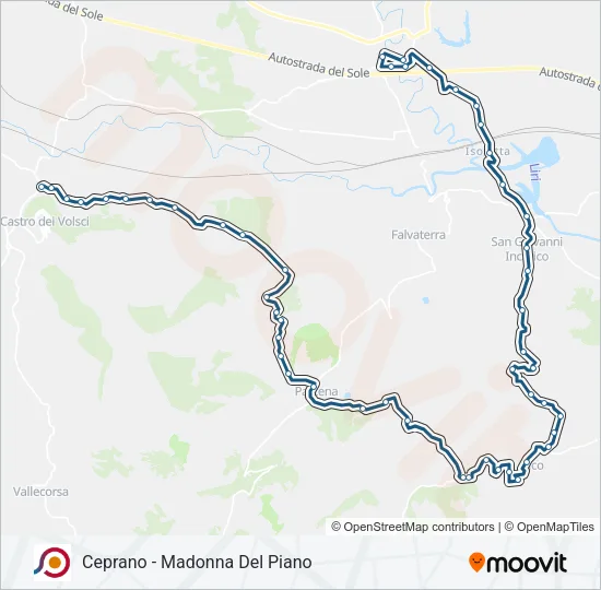 COTRAL Bus Line Map