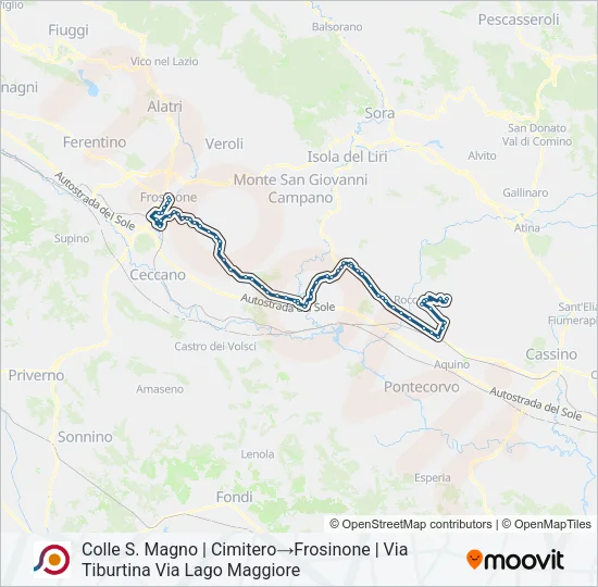 COTRAL Bus Line Map